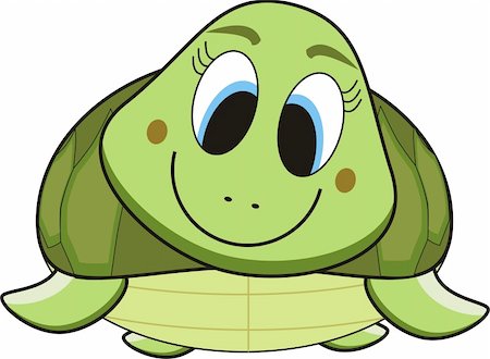 simsearch:400-07255178,k - illustration cartoon of a green smile turtle Stock Photo - Budget Royalty-Free & Subscription, Code: 400-04549557