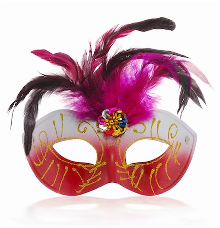 Mask. Carnival the mask is isolated on a white background Stock Photo - Budget Royalty-Free & Subscription, Code: 400-04549612