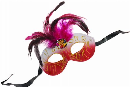 simsearch:400-08675501,k - Mask. Carnival the mask is isolated on a white background Stockbilder - Microstock & Abonnement, Bildnummer: 400-04549613