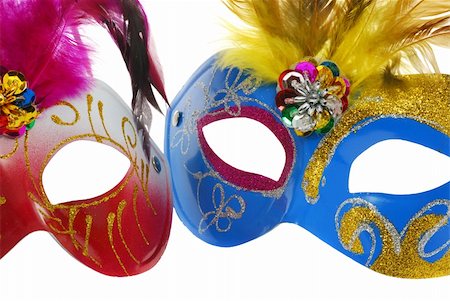 Mask. Carnival the mask is isolated on a white background Stock Photo - Budget Royalty-Free & Subscription, Code: 400-04549628