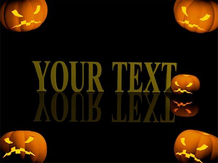 simsearch:400-07793717,k - Halloween background with evil pumpkins Photographie de stock - Aubaine LD & Abonnement, Code: 400-04540135