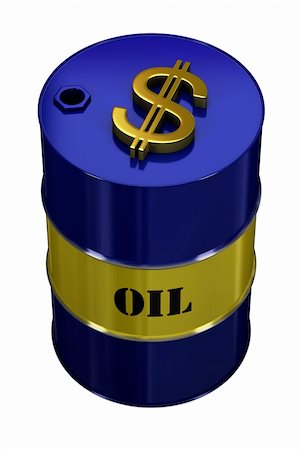 simsearch:630-06724437,k - Oil barrel with golden dollar symbol on top Stock Photo - Budget Royalty-Free & Subscription, Code: 400-04540309