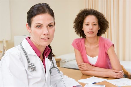 simsearch:400-04021788,k - Woman in doctor's office frowning Stock Photo - Budget Royalty-Free & Subscription, Code: 400-04540600