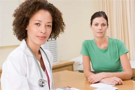 simsearch:400-04021788,k - Woman in doctor's office frowning Stock Photo - Budget Royalty-Free & Subscription, Code: 400-04540601