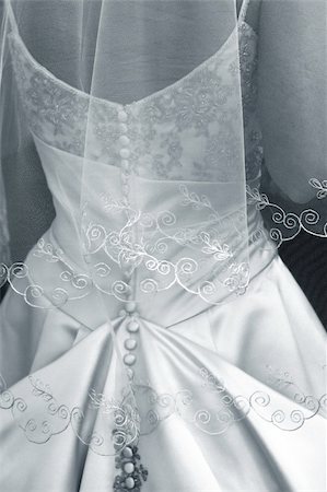 simsearch:400-04762831,k - Backside of a beautiful dress of a bride Stock Photo - Budget Royalty-Free & Subscription, Code: 400-04541710