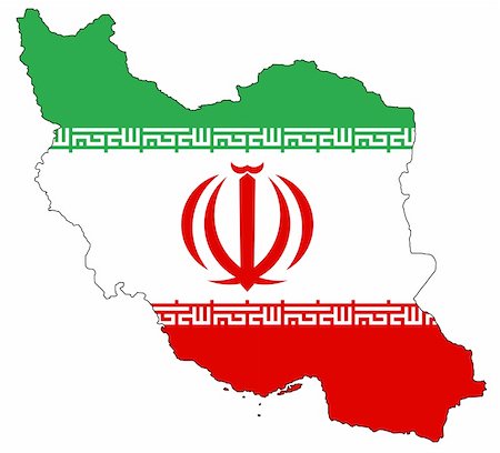 map and flag of iran, on white background Stock Photo - Budget Royalty-Free & Subscription, Code: 400-04542221