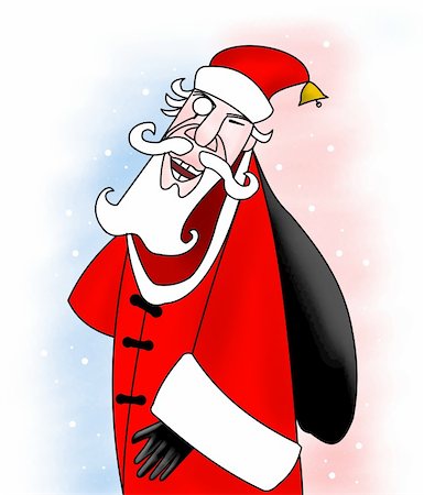 simsearch:400-04054280,k - Bad Santa aristocrat in black gloves and with a black bag Stock Photo - Budget Royalty-Free & Subscription, Code: 400-04542749