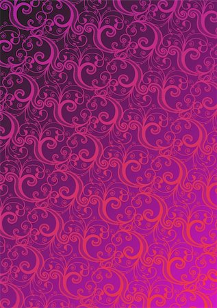 simsearch:400-04086182,k - Vector pink floral wallpaper Stock Photo - Budget Royalty-Free & Subscription, Code: 400-04542774