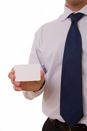 simsearch:400-08786732,k - Business man holding a card with space for text Foto de stock - Super Valor sin royalties y Suscripción, Código: 400-04543062