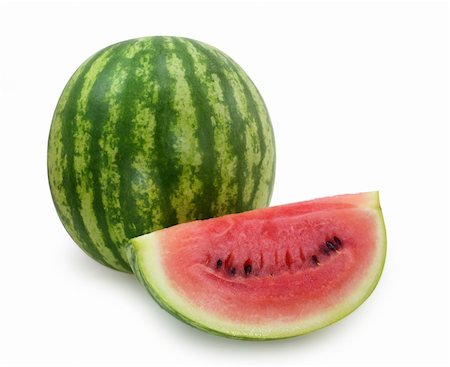 simsearch:400-05886533,k - watermelon isolated on white background Photographie de stock - Aubaine LD & Abonnement, Code: 400-04554519
