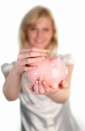 Saving Money in the Credit Crunch Stock Photo - Budget Royalty-Free & Subscription, Code: 400-04554972