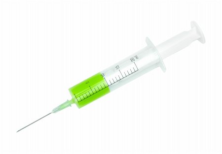 simsearch:400-05320263,k - Syringe with vaccine isolated on white background Photographie de stock - Aubaine LD & Abonnement, Code: 400-04555767