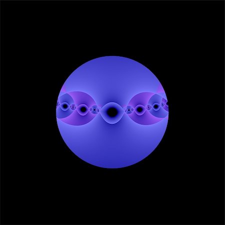 patballard (artist) - An abstract round fractal done is shades of blue and lavender. Stock Photo - Budget Royalty-Free & Subscription, Code: 400-04557178