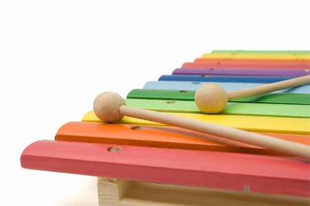 Toy colorful xylophone, over white, isolated, with clipping path Fotografie stock - Microstock e Abbonamento, Codice: 400-04557601