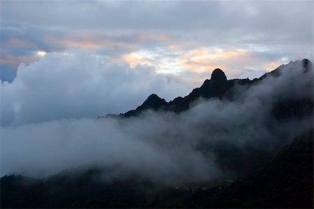 Cloudy sunset in Peru Stock Photo - Budget Royalty-Free & Subscription, Code: 400-04557955