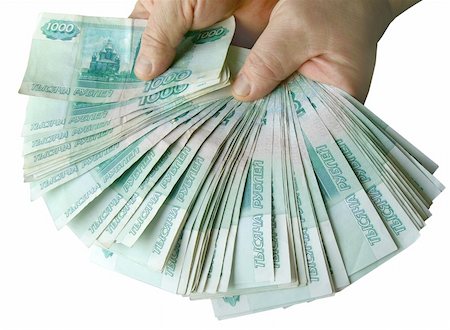 simsearch:400-05333156,k - The hands holding many of the Russian banknotes Photographie de stock - Aubaine LD & Abonnement, Code: 400-04558016