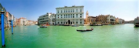 Panoramic view of  Grand  Canal in Venice, Italy. Stock Photo - Budget Royalty-Free & Subscription, Code: 400-04558228
