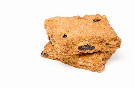 selectphoto (artist) - Granola bar squares stacked on white Stock Photo - Budget Royalty-Free & Subscription, Code: 400-04558232