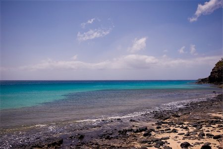 Morro Jable Beach (Fuerteventura, Spain) Foto de stock - Super Valor sin royalties y Suscripción, Código: 400-04558413