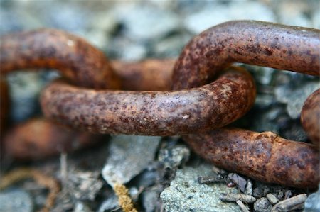Close up of a rusted chain Foto de stock - Royalty-Free Super Valor e Assinatura, Número: 400-04558436