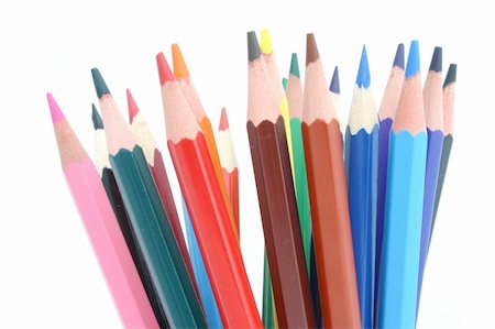 Colored Pencils Photographie de stock - Aubaine LD & Abonnement, Code: 400-04558683