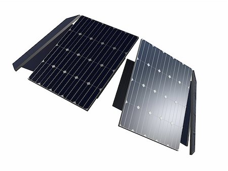 simsearch:400-05255582,k - 3d rendered illustration of some solar panels Photographie de stock - Aubaine LD & Abonnement, Code: 400-04558914