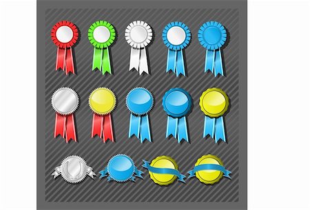 diadème - Seals and Ribbons blank templates Stock Photo - Budget Royalty-Free & Subscription, Code: 400-04559838