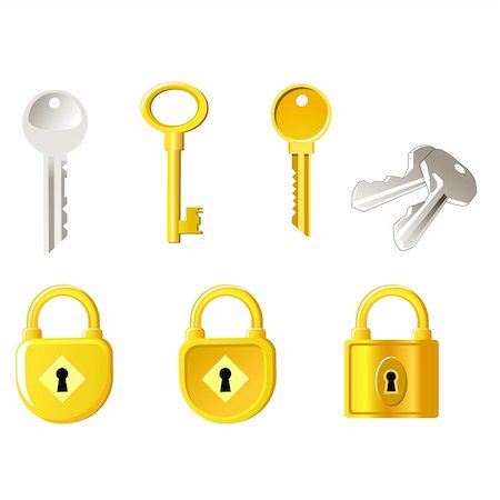 Lock and keys Stock Photo - Budget Royalty-Free & Subscription, Code: 400-04559985