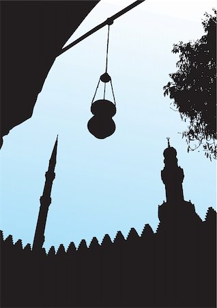 Muhammad Ali mosque  in Cairo, Egypt - Vector Photographie de stock - Aubaine LD & Abonnement, Code: 400-04551605