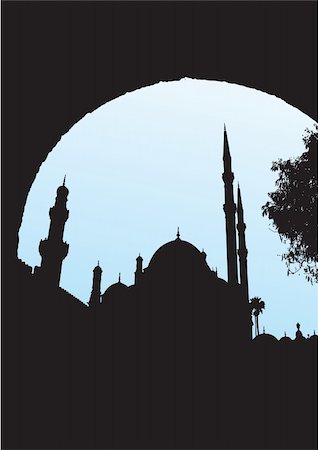 Muhammad Ali mosque  in Cairo, Egypt - Vector Photographie de stock - Aubaine LD & Abonnement, Code: 400-04551602