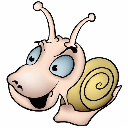 simsearch:400-04162983,k - Snail 01 - colored cartoon illustration as vector Foto de stock - Super Valor sin royalties y Suscripción, Código: 400-04552273