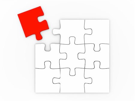 puzzle over a white background Stock Photo - Budget Royalty-Free & Subscription, Code: 400-04552821