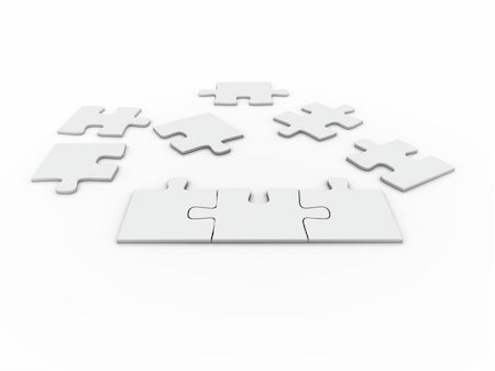 simsearch:400-07258941,k - puzzle over a white background Stock Photo - Budget Royalty-Free & Subscription, Code: 400-04552823