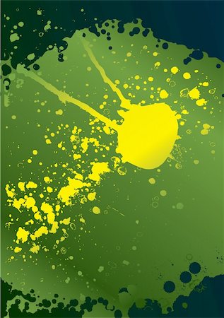 simsearch:400-04154273,k - ink splat grunge yellow and green background Stock Photo - Budget Royalty-Free & Subscription, Code: 400-04553736