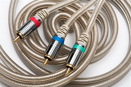 simsearch:400-04034560,k - component video cable with a gold covering Stock Photo - Budget Royalty-Free & Subscription, Code: 400-04553763