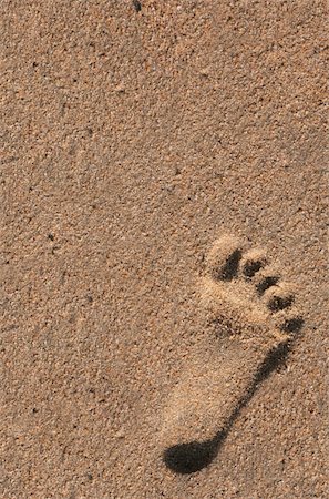 simsearch:400-04034980,k - Single Footprint of a Child in the Sand at the Beach Foto de stock - Royalty-Free Super Valor e Assinatura, Número: 400-04553926