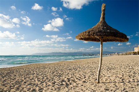 Majorca Beach Parasol Stock Photo - Budget Royalty-Free & Subscription, Code: 400-04564300