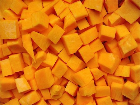 pumpkin home garden - fresh yellow pumpkin ready for cooking Stock Photo - Budget Royalty-Free & Subscription, Code: 400-04564468