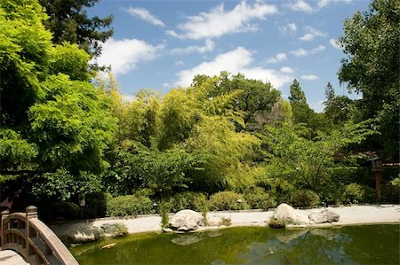 A traditional Japanese garden in California. Stock Photo - Budget Royalty-Free & Subscription, Code: 400-04564735