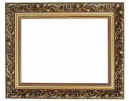 simsearch:400-05127262,k - antique frame on white Stock Photo - Budget Royalty-Free & Subscription, Code: 400-04564946