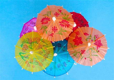 Asian cocktail umbrellas Stock Photo - Budget Royalty-Free & Subscription, Code: 400-04564947