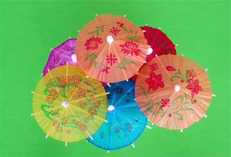 Asian cocktail umbrellas Stock Photo - Budget Royalty-Free & Subscription, Code: 400-04564949