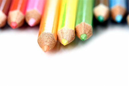simsearch:400-07614613,k - Close-up picture of color pencils. Stockbilder - Microstock & Abonnement, Bildnummer: 400-04565642
