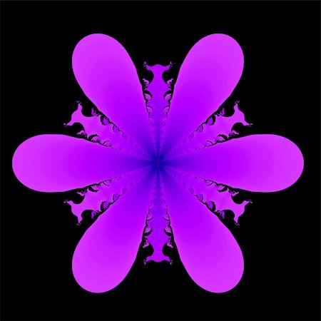 patballard (artist) - An abstract floral fractal done in shades of blue and purple. Stock Photo - Budget Royalty-Free & Subscription, Code: 400-04565687