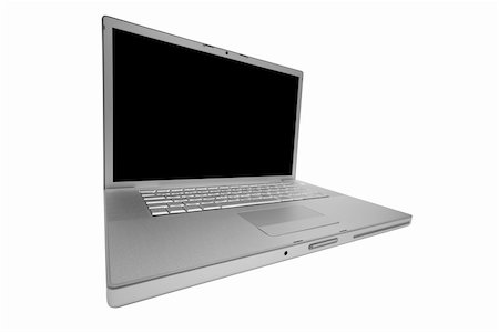 simsearch:400-04786483,k - Modern and stylish laptop on a white background Photographie de stock - Aubaine LD & Abonnement, Code: 400-04565845