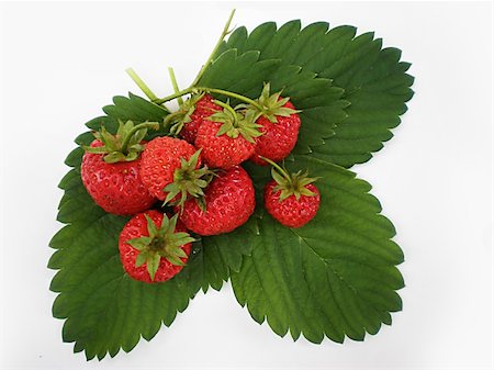 simsearch:400-04287445,k - red juicy strawberries isolated on white background Stockbilder - Microstock & Abonnement, Bildnummer: 400-04566047
