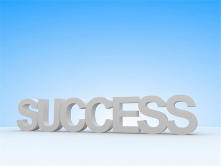 simsearch:400-03967200,k - 3d rendered illustration of the word success Foto de stock - Royalty-Free Super Valor e Assinatura, Número: 400-04566191