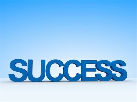 simsearch:400-03967200,k - 3d rendered illustration of the word success Foto de stock - Royalty-Free Super Valor e Assinatura, Número: 400-04566192