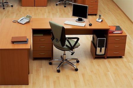 simsearch:693-03474486,k - Table for work at modern and beautiful office Foto de stock - Super Valor sin royalties y Suscripción, Código: 400-04566296