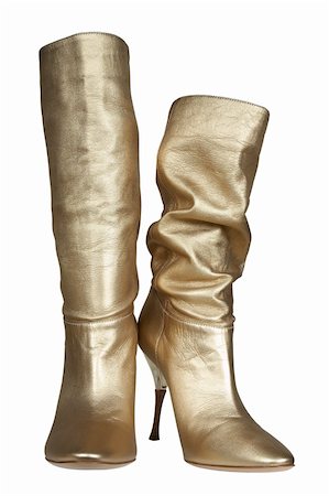 simsearch:400-04492880,k - Fashionable female boots on a white background Photographie de stock - Aubaine LD & Abonnement, Code: 400-04566290